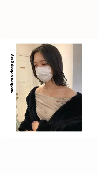 ミディアム カラー パーマ ヘアアレンジ メンズ キッズ ネイル マツエク・マツパ アイブロウ hiro【沿線で叶う 似合わせhair】のヘアスタイル