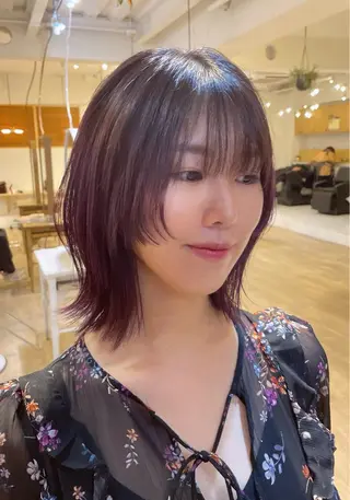 ミディアム カラー 髪質改善/似合わせ レイヤー/AYUMUのヘアスタイル