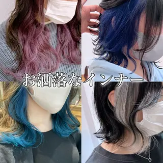 ミディアム カラー ブリーチなし/暖色/ 透明感/ririkaのヘアスタイル