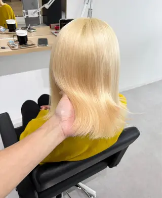 ミディアム ケアブリーチ 黒瀬有汰のヘアスタイル