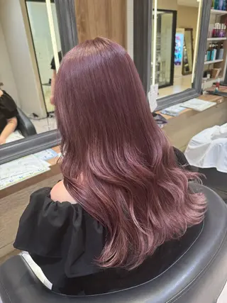 ロング カラー さら艶レイヤーカット 🩶Suzuneのヘアスタイル