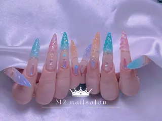 ネイル 長さだし専門店 M2　rikaのネイルデザイン
