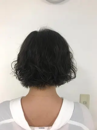 ショート パーマ 大石 さやかのヘアスタイル