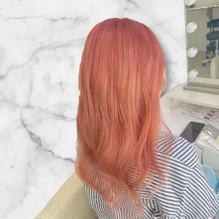 ロング カラー プルシールエクステ/ ハイトーン/ブリーチのヘアスタイル