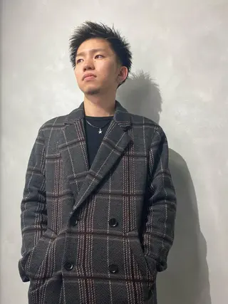 ショート カラー メンズ 髪質改善/縮毛矯正 レイヤー/松川匠のヘアスタイル