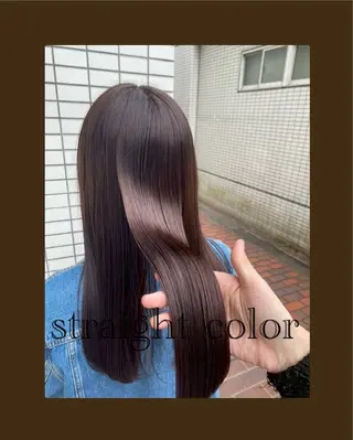 ロング カラー 🥀赤み消し 透明感🥀ユイキのヘアスタイル
