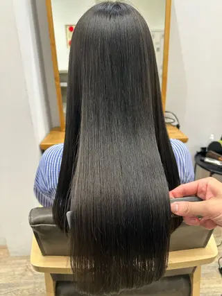 ロング パーマ ブリーチカラー🔥 パーマ【佐々木凌平】のヘアスタイル
