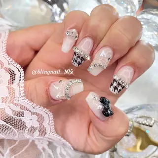 ネイル 23時まで❤︎韓国、 ワンホンネイルのネイルデザイン