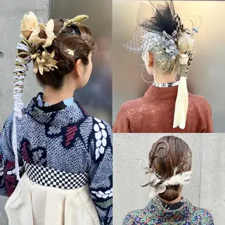 ミディアム 卒業式お呼ばれ🕊️ ヘアセット✴︎ミキのヘアスタイル