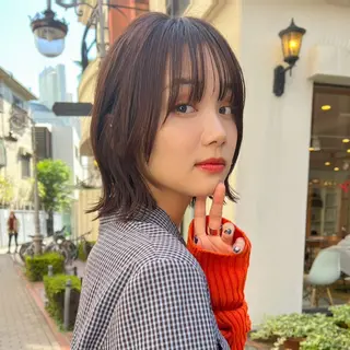 ミディアム ✂️ボブ/レイヤー /艶カラー🌷喜美花のヘアスタイル