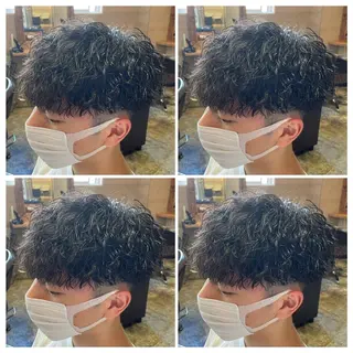 ミディアム パーマ メンズ 🟣メンズパーマ 川端 永遠🟣のヘアスタイル