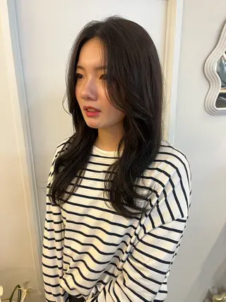 ロング カラー レイヤーカット/韓国 ヘア/ honokaのヘアスタイル