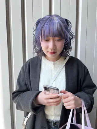 ショート ブリーチ/デザイン SAKUのヘアスタイル