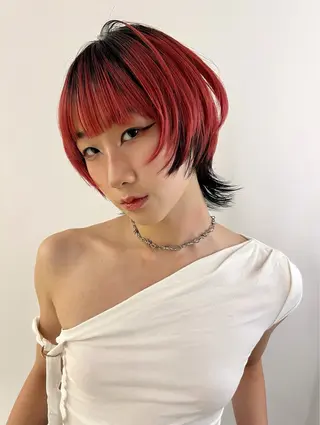 ショート カラー 圧倒的デザイン力 店長🎨RENAのヘアスタイル