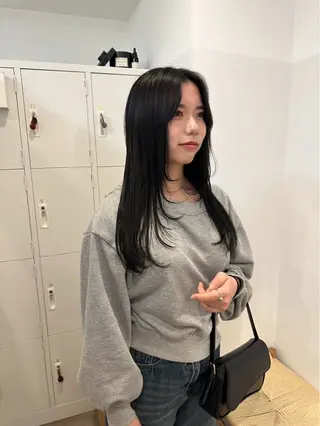 ロング ボブ/レイヤー ナカミネアキナのヘアスタイル