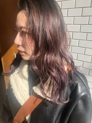 セミロング カラー 🦩レイヤー|透明感 カラー🦩makoのヘアスタイル