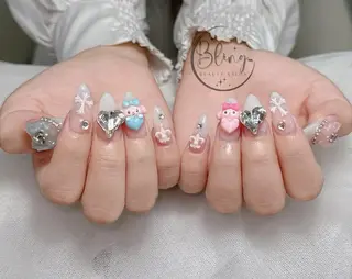 ロング カラー Bling Salonのネイルデザイン