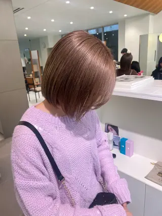ショート 柔らかいカラー🎀 rinaのヘアスタイル