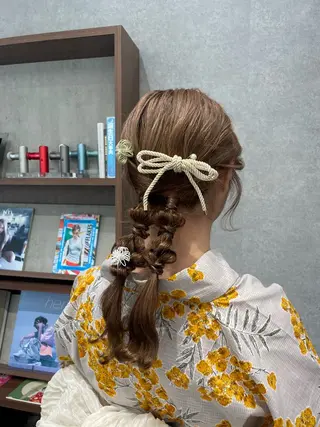 セミロング Daisy🎀透け感 カラー🎀JUNAのヘアスタイル