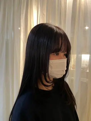 ロング 藤原 百花のヘアスタイル