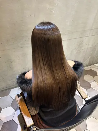 ロング カラー ninaアイドル前髪 ×透明感🎀のヘアスタイル