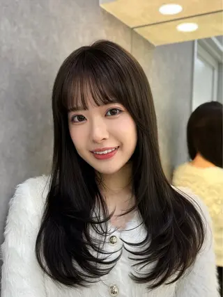 ロング 💖美髪矯正/透明感 カラー💖のぞみのヘアスタイル