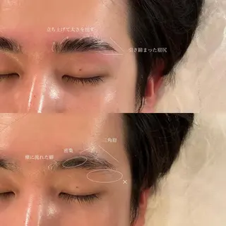 メンズ アイブロウ GO TODAY SHAiRE SALON Vellmie店所属・吉祥寺kasumi 🌛eye/browのマツエク・マツパデザイン
