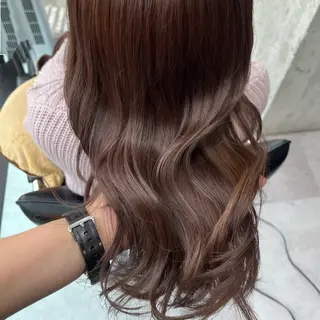 ロング カラー ブリーチなし 暖色カラー/井上あいのヘアスタイル