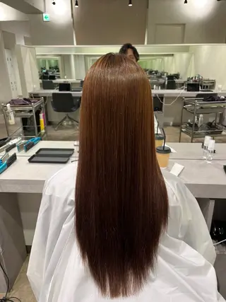 ロング カラー 縮毛矯正 特化生田のヘアスタイル