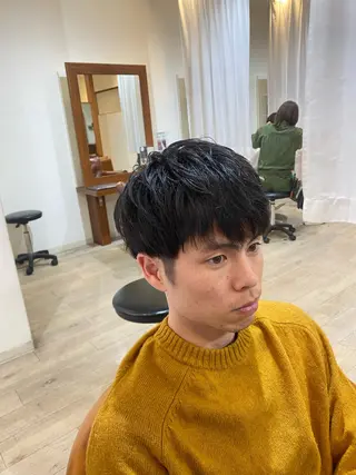 ショート カラー 縮毛矯正とレイヤー カット/杉村凜汰郎のヘアスタイル