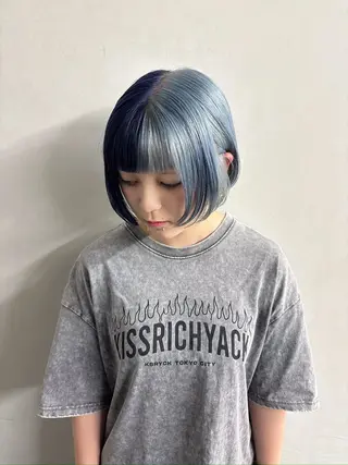 ミディアム カラー ✨武内凌太✨ 複雑履歴/ムラ修正のヘアスタイル