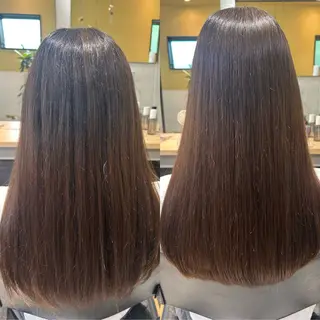 ロング パーマ hub hair レイヤー/透明感のヘアスタイル