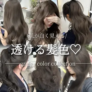 ロング カラー 透明感カラー 古山 結季🌙🖤のヘアスタイル