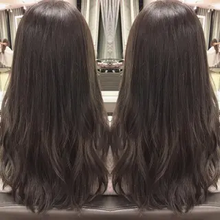 セミロング カラー box mico. mutsumiのヘアスタイル