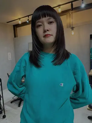 ミディアム Basis 田口豪司のヘアスタイル