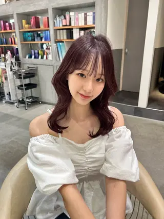 ミディアム Lond ideal 新潟万代所属・🩵【Lond】 みなみ🩵のヘアスタイル