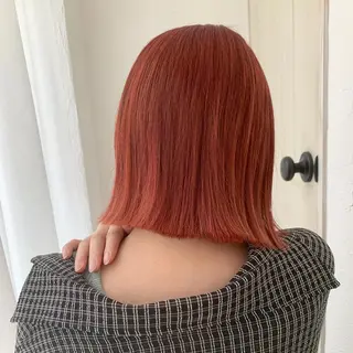 ミディアム カラー fio マナミのヘアスタイル