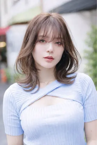 ミディアム カラー 神野 雅樹のヘアスタイル