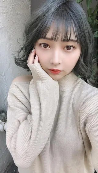 ミディアム パーマ 渋谷/ボブ×髪質改善 輝来のヘアスタイル