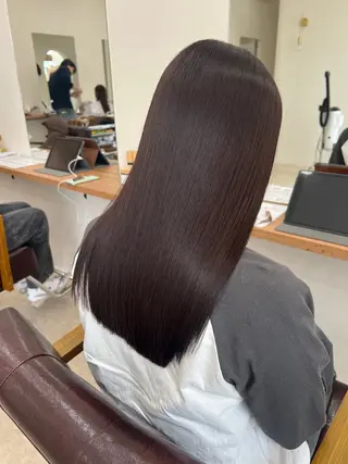 ロング 松本 華林のヘアスタイル