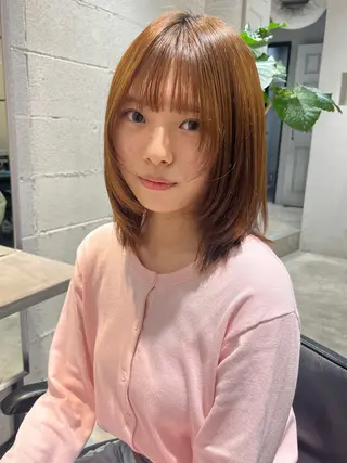 ミディアム Juna✂️ レイヤー / ボブのヘアスタイル