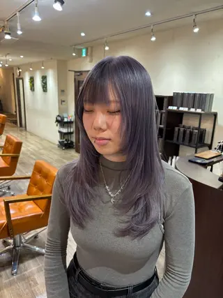 ロング 永作 真司のヘアスタイル