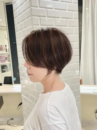 ショート クロスパーマ松永裕久 似合わせカットのヘアスタイル