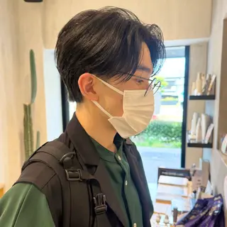 パーマ メンズ メンズパーマ/フェ ザーパーマ/古川晴輝のヘアスタイル