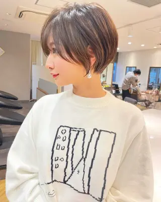 ショート カラー ショート/レイヤー 髪質改善/加納のヘアスタイル