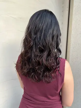 セミロング パーマ 高橋 竜也のヘアスタイル