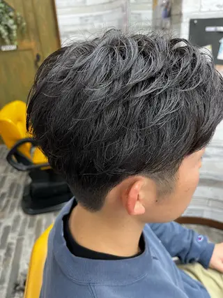 パーマ メンズ 大坪 拓斗のヘアスタイル