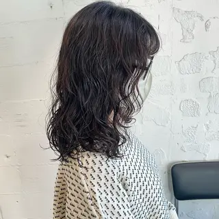 セミロング パーマ 🌿レイヤーボブ/パ ーマ🌿　木梨健太のヘアスタイル