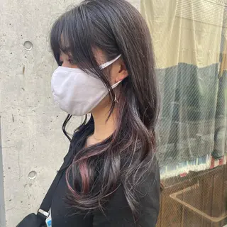 セミロング カラー 🪭risa 暖色/レイヤー🪭のヘアスタイル