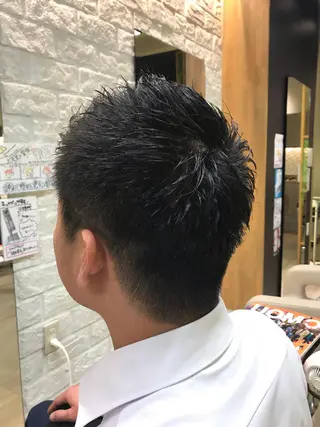 ショート メンズ ❣️大人色気レイヤー 美髪縮毛 金山❣️のヘアスタイル